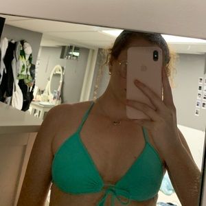 Blue Bikini Swim Top